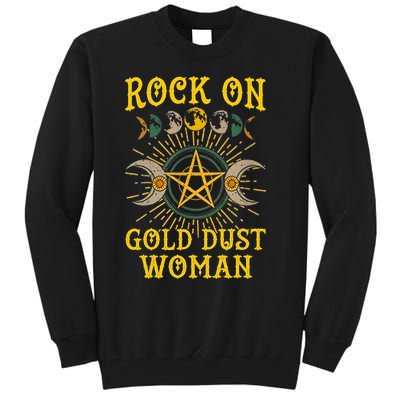 Funny Rock On Gold Dust Woman Gift For Birthday Tall Sweatshirt