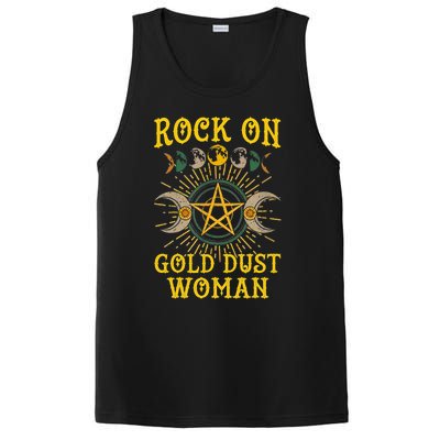 Funny Rock On Gold Dust Woman Gift For Birthday PosiCharge Competitor Tank