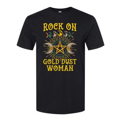 Funny Rock On Gold Dust Woman Gift For Birthday Softstyle CVC T-Shirt