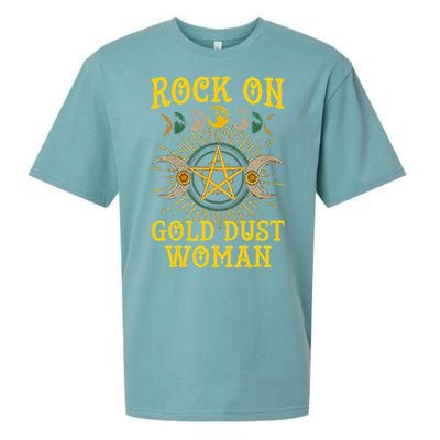 Funny Rock On Gold Dust Woman Gift For Birthday Sueded Cloud Jersey T-Shirt