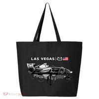 Formula Racing Open Wheel Car Las Vegas Circuit Usa Flag 25L Jumbo Tote