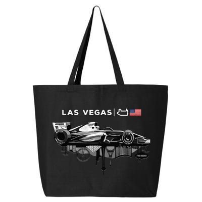 Formula Racing Open Wheel Car Las Vegas Circuit Usa Flag 25L Jumbo Tote