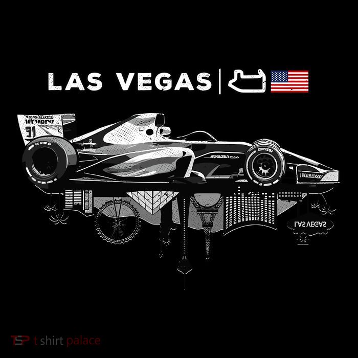 Formula Racing Open Wheel Car Las Vegas Circuit Usa Flag Pom Pom 12in Knit Beanie