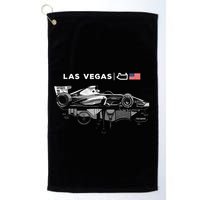 Formula Racing Open Wheel Car Las Vegas Circuit Usa Flag Golf Towel