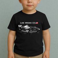 Formula Racing Open Wheel Car Las Vegas Circuit Usa Flag Toddler T-Shirt
