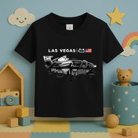 Formula Racing Open Wheel Car Las Vegas Circuit Usa Flag Toddler T-Shirt