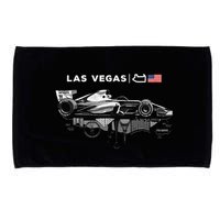 Formula Racing Open Wheel Car Las Vegas Circuit Usa Flag Microfiber Hand Towel