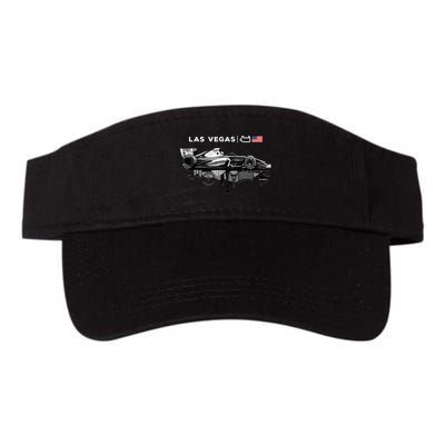 Formula Racing Open Wheel Car Las Vegas Circuit Usa Flag Visor