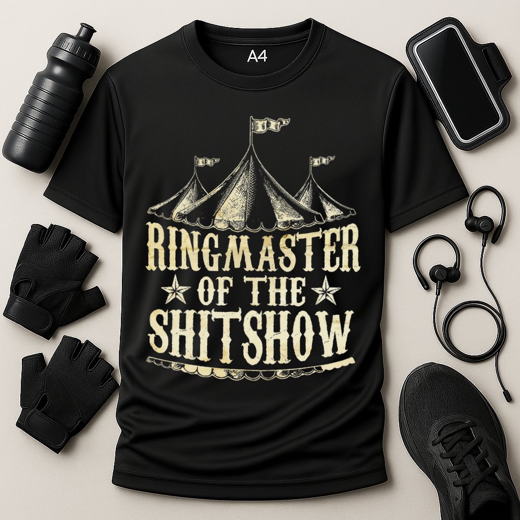 Funny Ringmaster Of The Shitshow Circus Staff Shit Show Performance Shirt