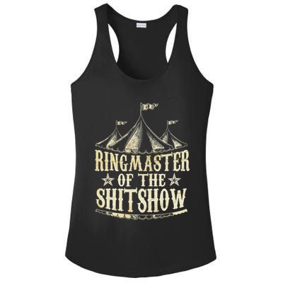 Funny Ringmaster Of The Shitshow Circus Staff Shit Show Ladies PosiCharge Competitor Racerback Tank
