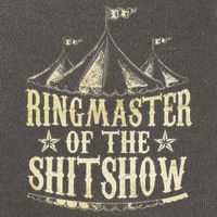 Funny Ringmaster Of The Shitshow Circus Staff Shit Show Cotton Canvas Backpack