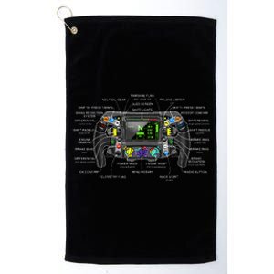 Formula Racing Open Wheel Car Fan Sring Wheel Explained Platinum Collection Golf Towel