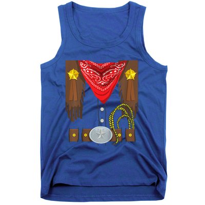 Funny Rodeo Outfit Halloween Costume Cowboy Tank Top