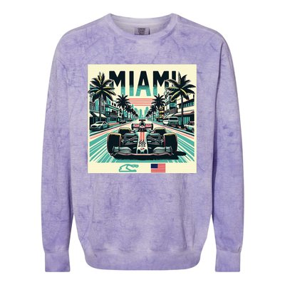 Formula Racing Open Wheel Car Colorblast Crewneck Sweatshirt