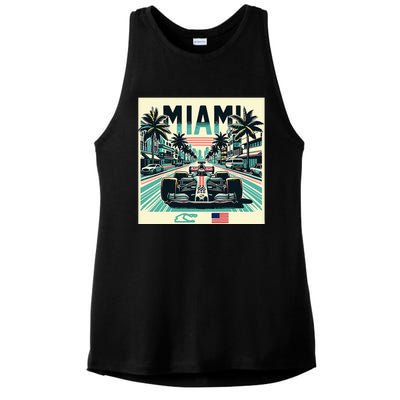 Formula Racing Open Wheel Car Ladies PosiCharge Tri-Blend Wicking Tank