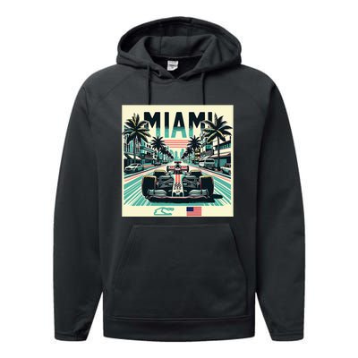 Formula Racing Open Wheel Car Performance Fleece Hoodie