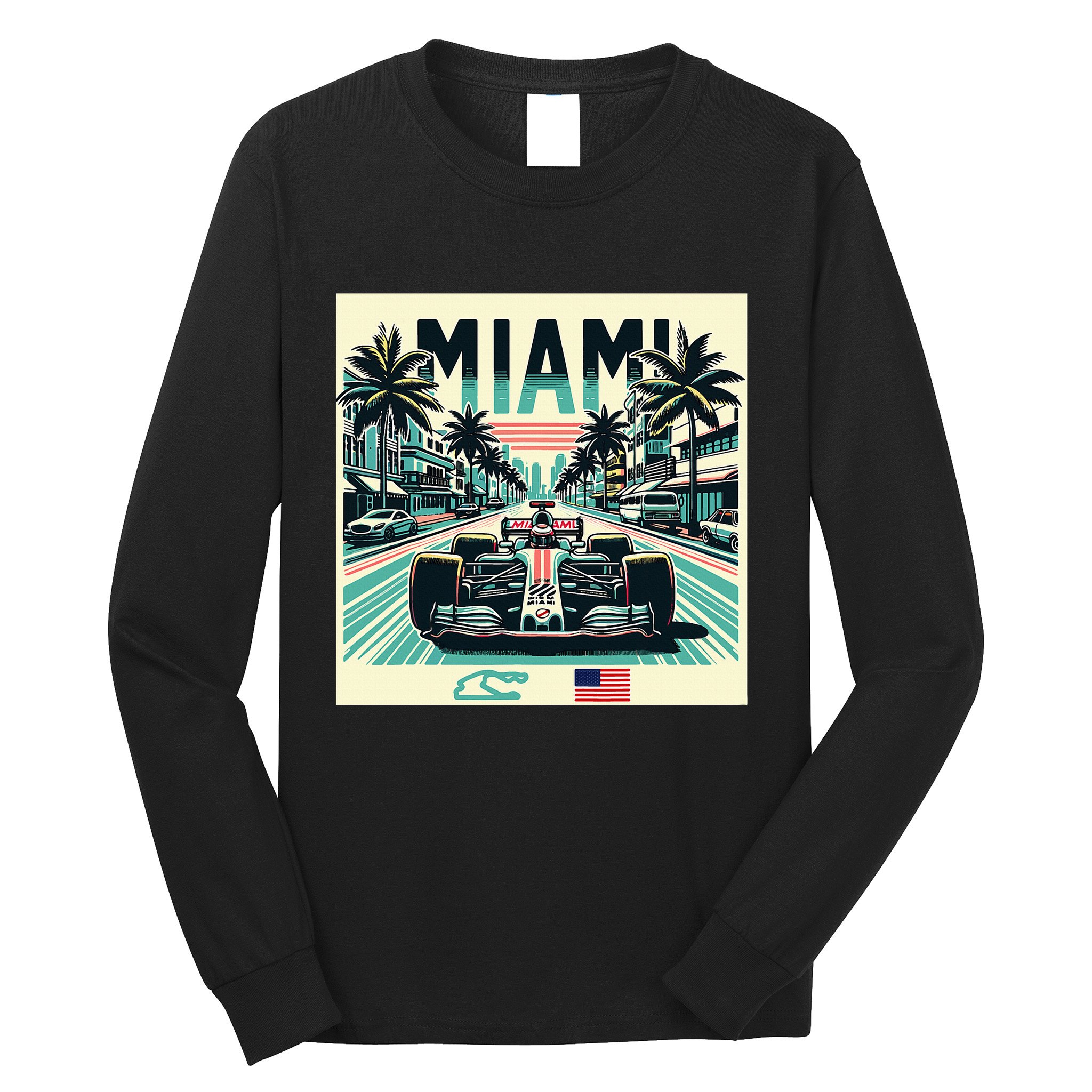 Formula Racing Open Wheel Car Long Sleeve Shirt