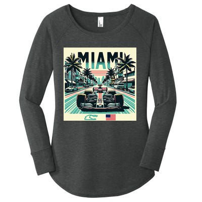 Formula Racing Open Wheel Car Women's Perfect Tri Tunic Long Sleeve Shirt