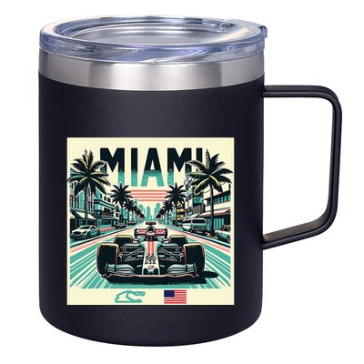 Formula Racing Open Wheel Car 12oz Stainless Steel Coffee Mug