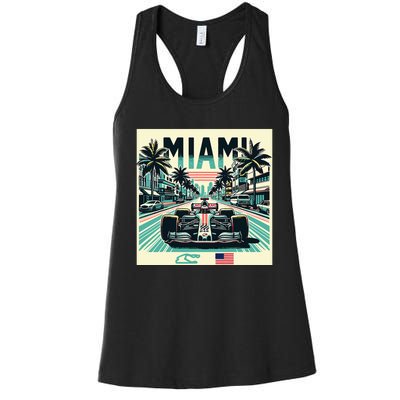 Formula Racing Open Wheel Car Women's Racerback Tank