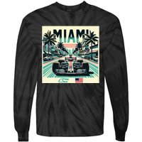 Formula Racing Open Wheel Car Tie-Dye Long Sleeve Shirt