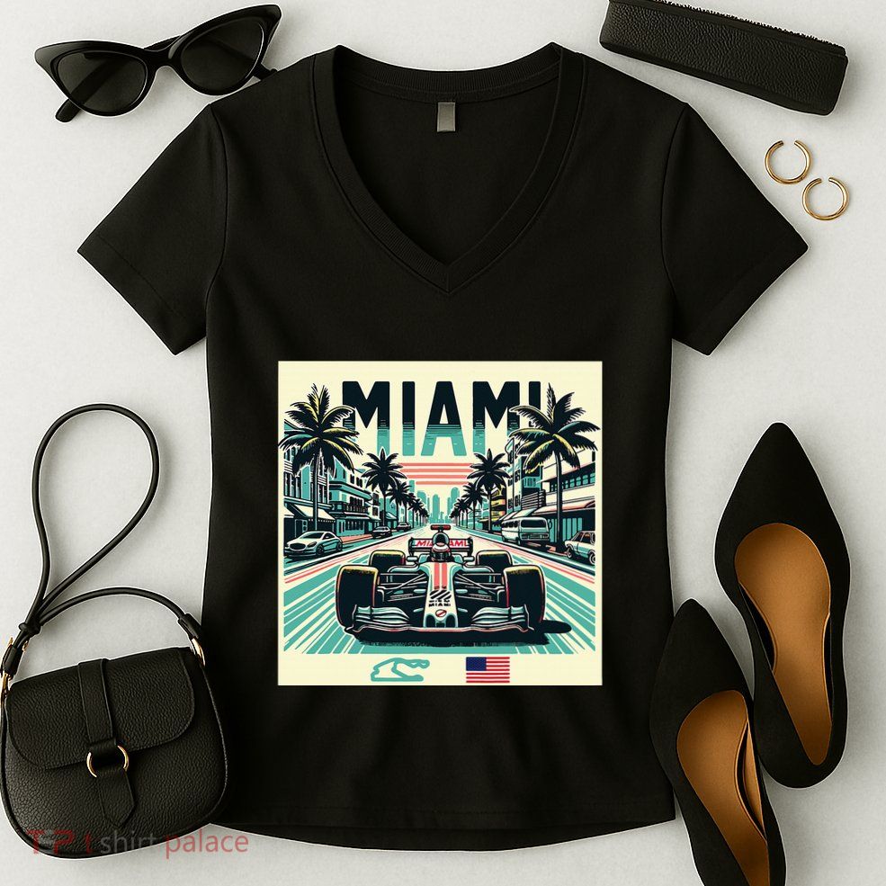 Formula Racing Open Wheel Car Women's V-Neck T-Shirt