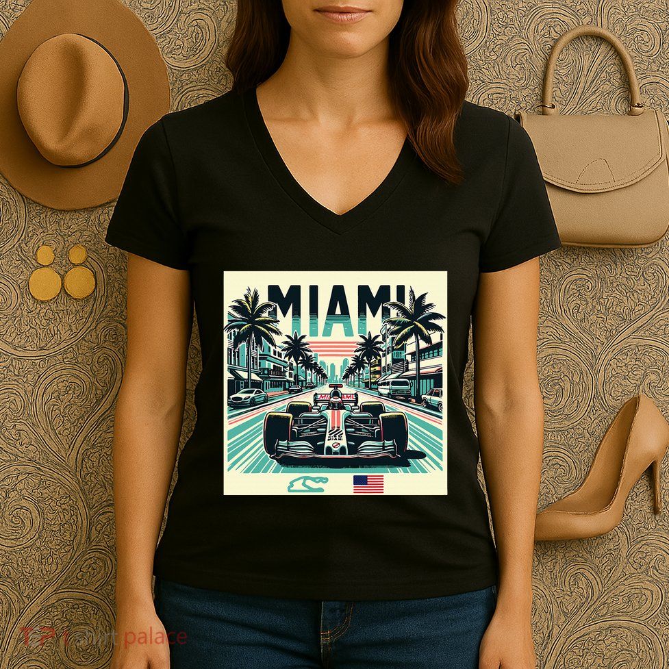 Formula Racing Open Wheel Car Women's V-Neck T-Shirt