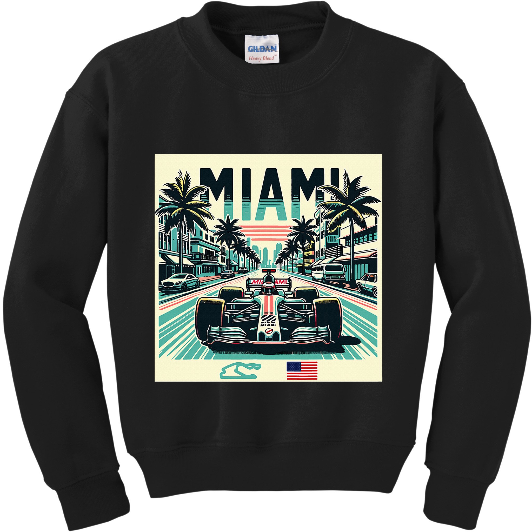Formula Racing Open Wheel Car Kids Sweatshirt