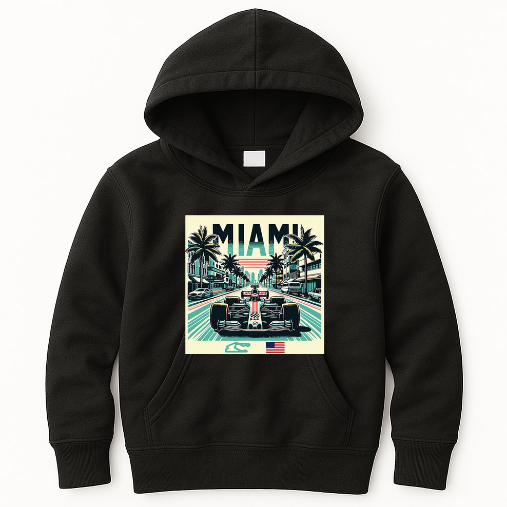 Formula Racing Open Wheel Car Kids Hoodie