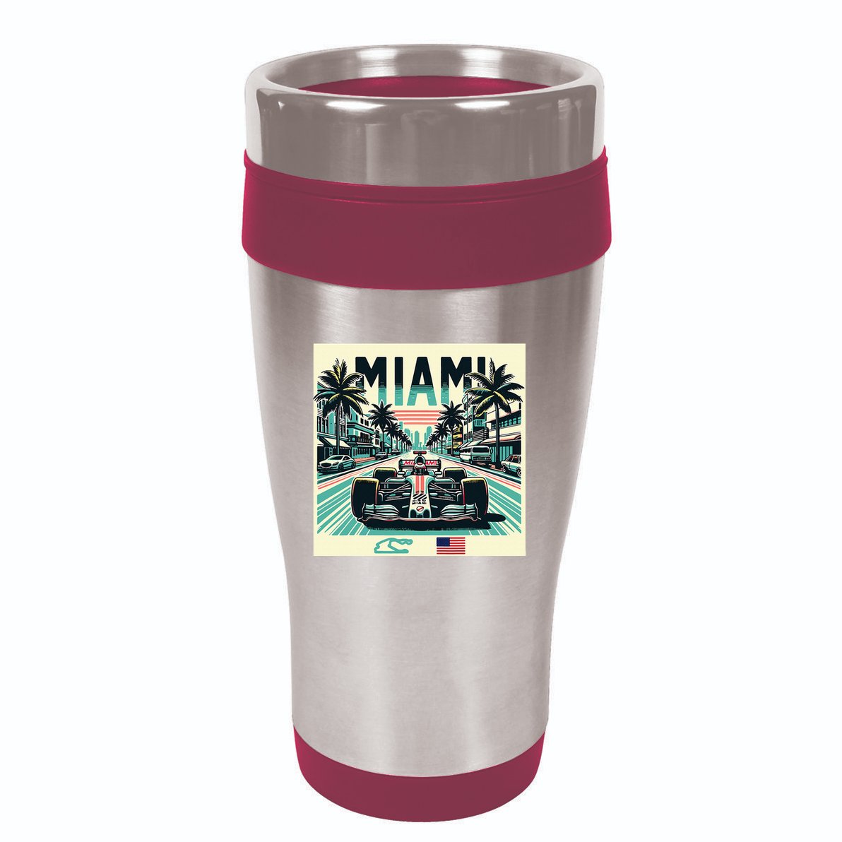 Formula Racing Open Wheel Car 16oz Travel Tumbler