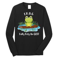 Fully Rely On God Acronym F.R.O.G  Long Sleeve Shirt
