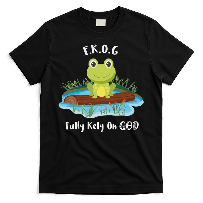 Fully Rely On God Acronym F.R.O.G  T-Shirt