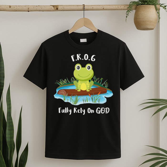 Fully Rely On God Acronym F.R.O.G  T-Shirt