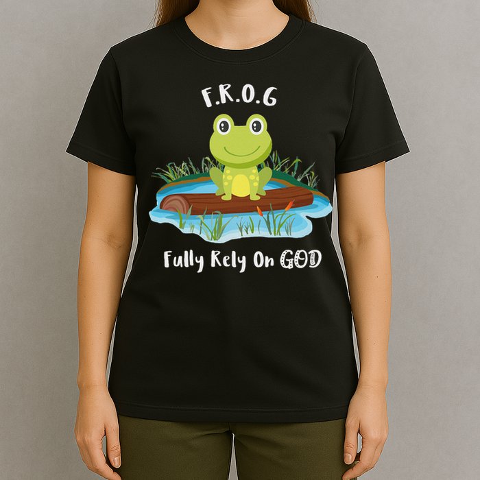 Fully Rely On God Acronym F.R.O.G  T-Shirt