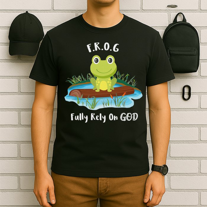 Fully Rely On God Acronym F.R.O.G  T-Shirt