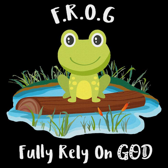 Fully Rely On God Acronym F.R.O.G  T-Shirt