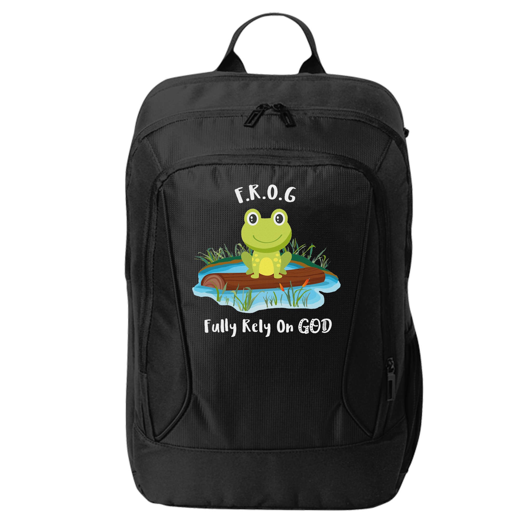 Fully Rely On God Acronym F.R.O.G  City Backpack