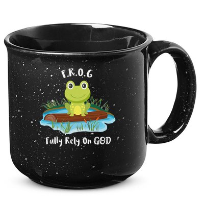 Fully Rely On God Acronym F.R.O.G  15oz Campfire Ceramic Mug