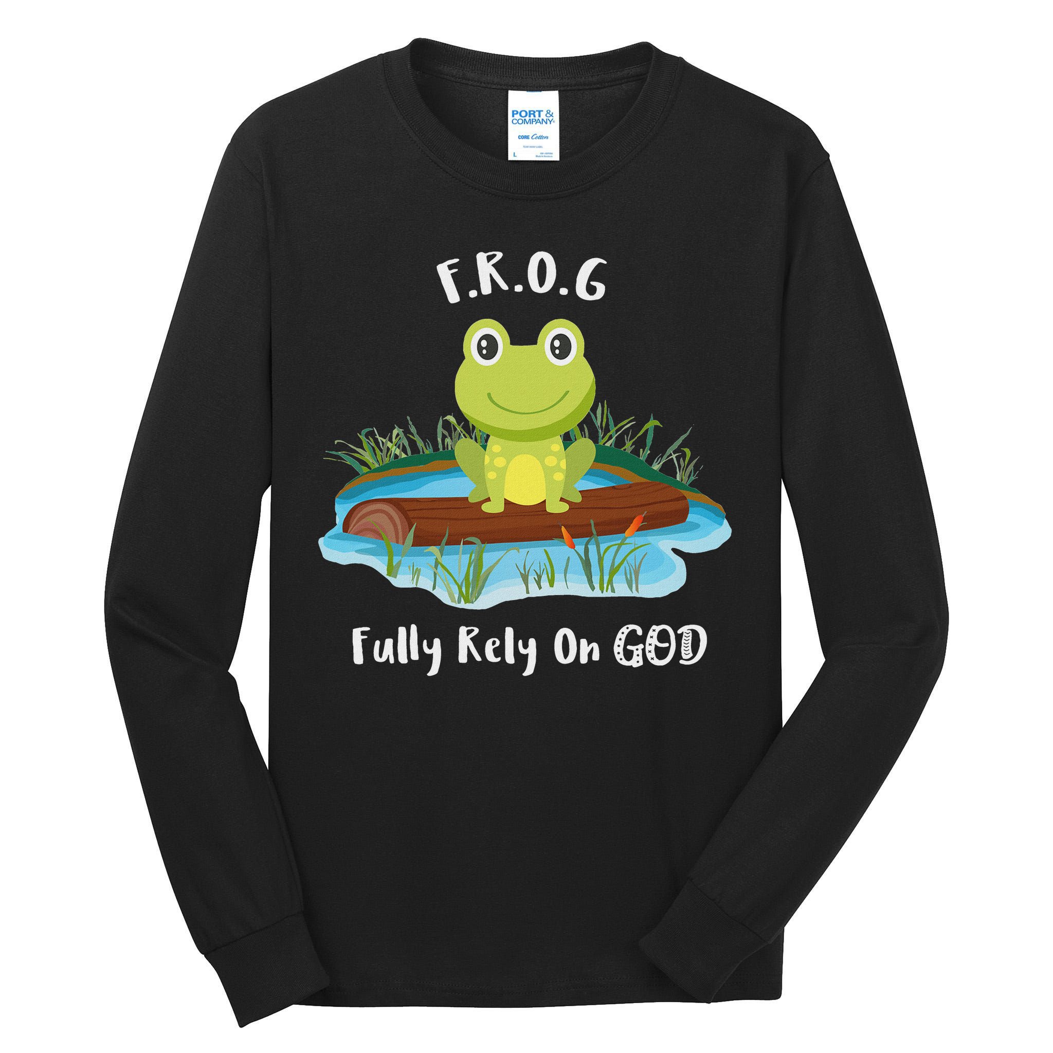 Fully Rely On God Acronym F.R.O.G  Tall Long Sleeve T-Shirt