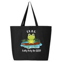 Fully Rely On God Acronym F.R.O.G  25L Jumbo Tote