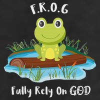 Fully Rely On God Acronym F.R.O.G  25L Jumbo Tote