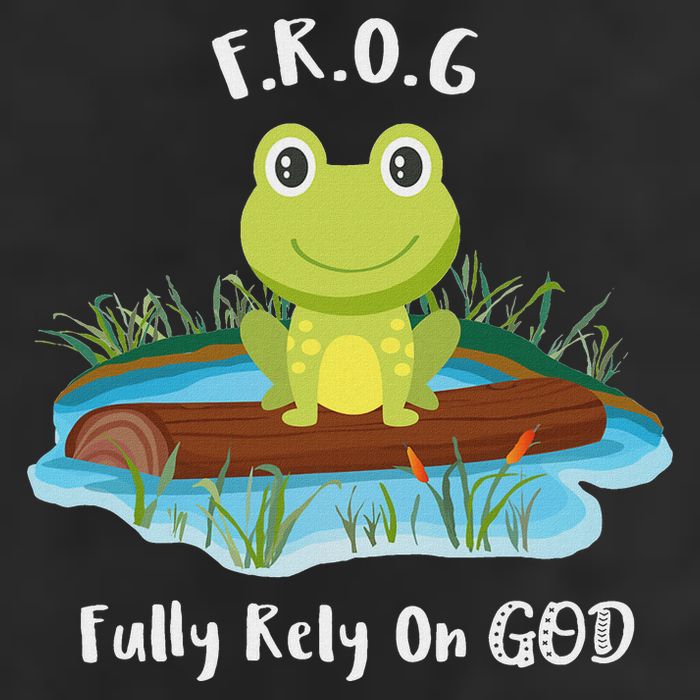 Fully Rely On God Acronym F.R.O.G  25L Jumbo Tote