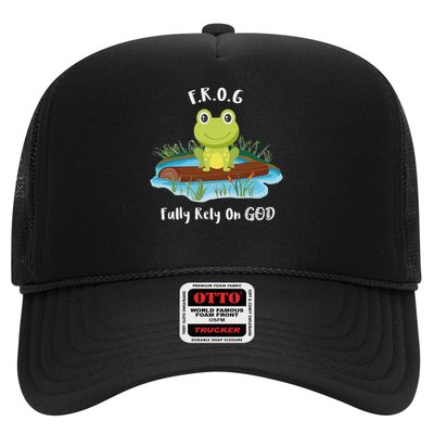 Fully Rely On God Acronym F.R.O.G  Trucker Hat