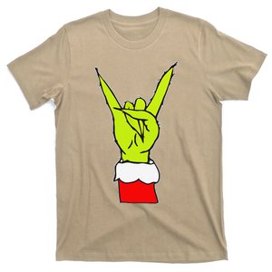 Funny Rock On Hand Christmas Rock & Roll Elf Xmas T-Shirt