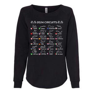 Formula Racing Open Wheel Race Car Fan World Circuits 2024 Womens California Wash Sweatshirt