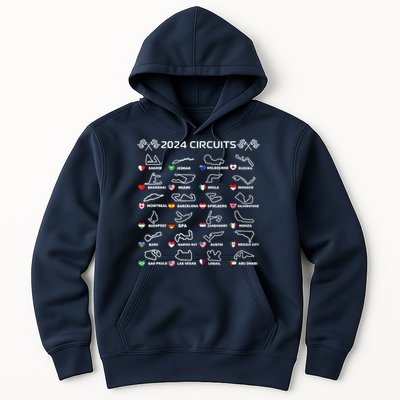 Formula Racing Open Wheel Race Car Fan World Circuits 2024 Hoodie