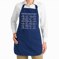 Formula Racing Open Wheel Race Car Fan World Circuits 2024 Full-Length Apron With Pockets