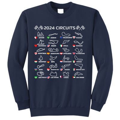Formula Racing Open Wheel Race Car Fan World Circuits 2024 Sweatshirt