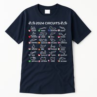 Formula Racing Open Wheel Race Car Fan World Circuits 2024 Tall T-Shirt