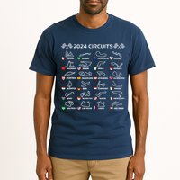 Formula Racing Open Wheel Race Car Fan World Circuits 2024 Tall T-Shirt